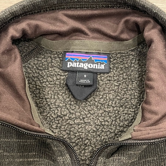 Patagonia Better Sweater Mens Small Dark Walnut Quarter Zip Fleece Hiking 25522 - Picture 3 of 7